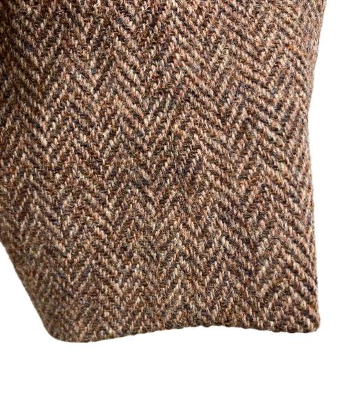 Harris Tweed（ハリスツイード）Harris Tweed (ハリスツイード) ツイードテーラードジャケット ブラウン サイズ:採寸参照の古着・服飾アイテム