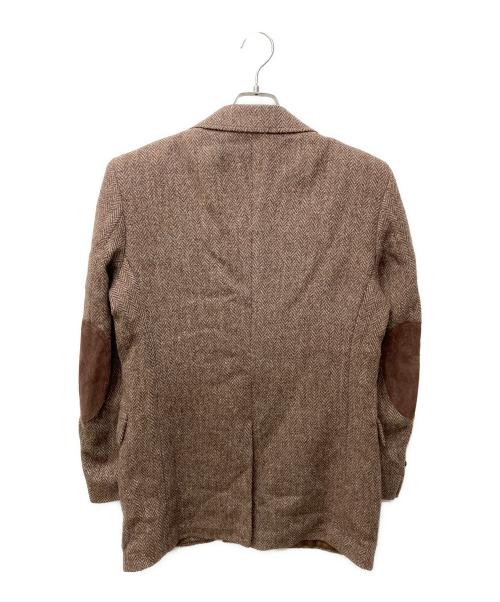 Harris Tweed（ハリスツイード）Harris Tweed (ハリスツイード) ツイードテーラードジャケット ブラウン サイズ:採寸参照の古着・服飾アイテム