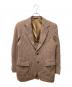 Harris Tweed（ハリスツイード）の古着「ツイードテーラードジャケット」｜ブラウン