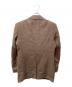 Harris Tweed (ハリスツイード) ツイードテーラードジャケット ブラウン サイズ:採寸参照：7000円