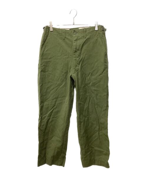 US ARMY（ユーエスアーミー）US ARMY (ユーエスアーミー) TROUSERS FIELD WOOL　「トラウザーズ フィールド ウール」 オリーブ サイズ:採寸参照の古着・服飾アイテム