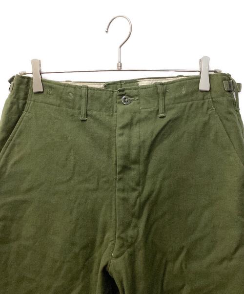 US ARMY（ユーエスアーミー）US ARMY (ユーエスアーミー) TROUSERS FIELD WOOL　「トラウザーズ フィールド ウール」 オリーブ サイズ:採寸参照の古着・服飾アイテム