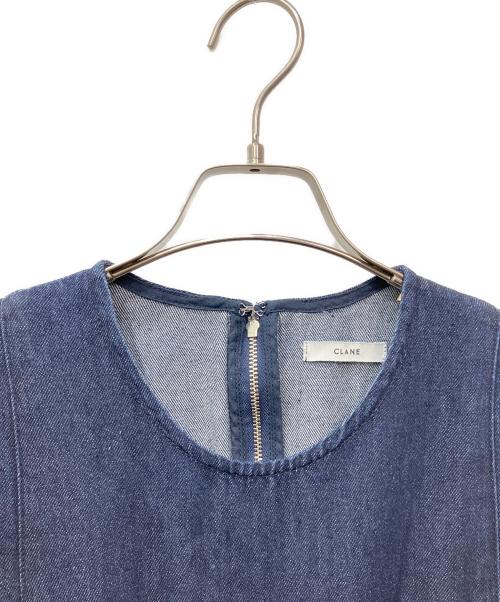 CLANE（クラネ）CLANE (クラネ) SQUARE SLEEVE DENIM ALL IN ONE INDIGO インディゴ サイズ:０の古着・服飾アイテム