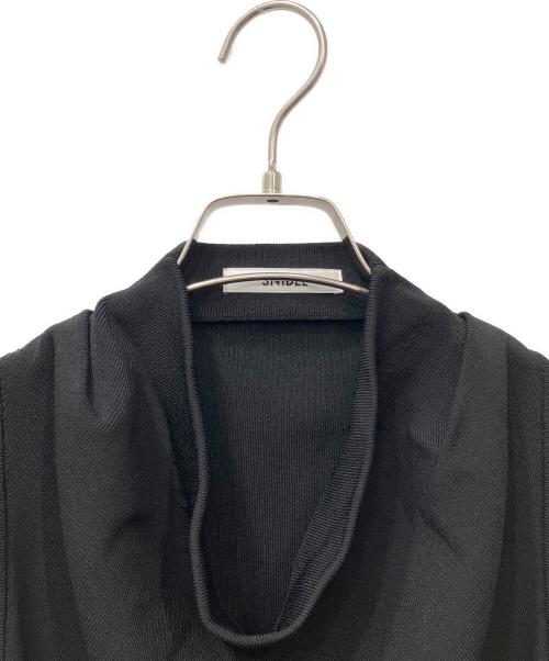 Snidel（スナイデル）Snidel (スナイデル) アメスリドレープネックニットプルオーバー ブラック サイズ:FREEの古着・服飾アイテム