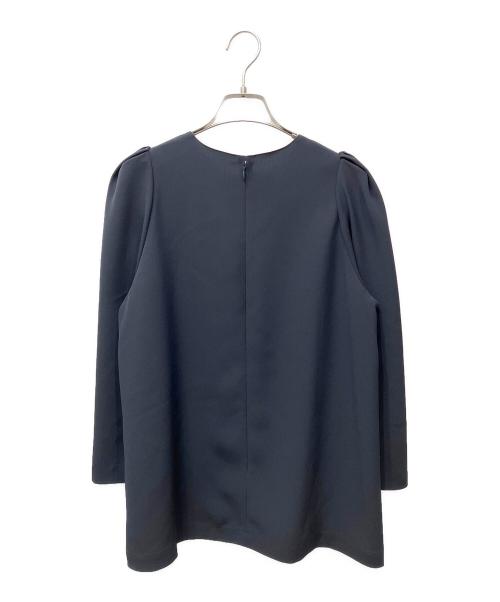 INED（イネド）INED (イネド) 袖タックブラウス ネイビー サイズ:9の古着・服飾アイテム