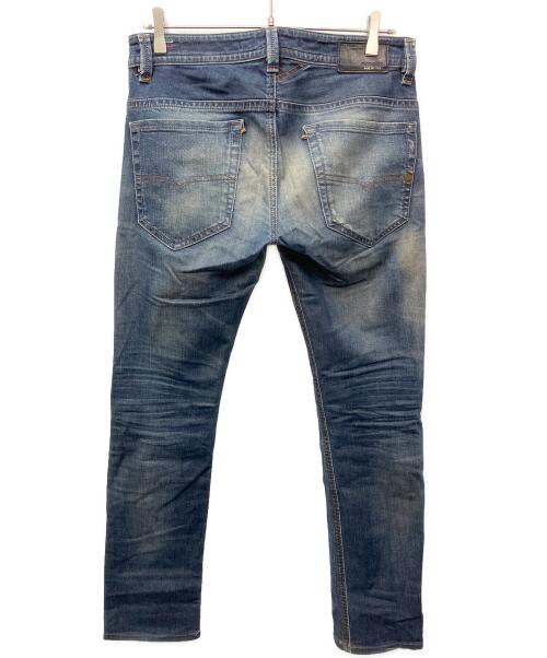 DIESEL（ディーゼル）DIESEL (ディーゼル) ダメージ加工デニムパンツ インディゴ サイズ:W30×L34の古着・服飾アイテム