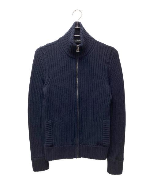 DOLCE & GABBANA（ドルチェ＆ガッバーナ）DOLCE & GABBANA (ドルチェ＆ガッバーナ) ドライバーズニット ネイビー サイズ:48の古着・服飾アイテム