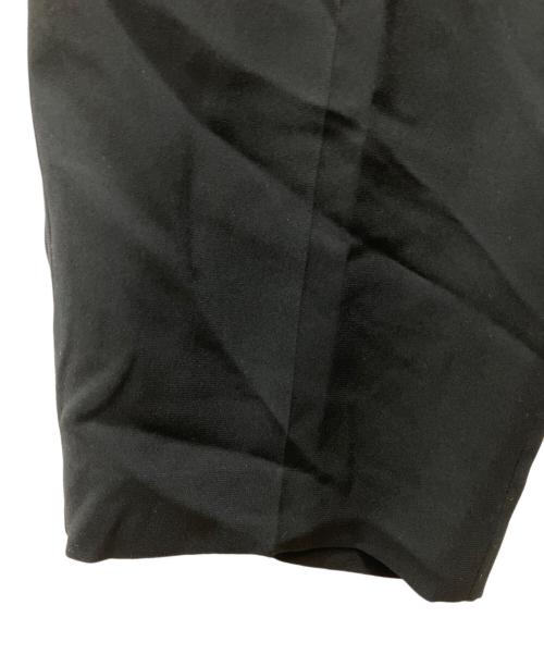 MACPHEE（マカフィー）MACPHEE (マカフィー) バックサテンジョーゼットタックテーパードパンツ ブラック サイズ:34の古着・服飾アイテム