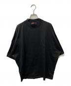 ）の古着「コットン ドロップショルダークルーネックプルオーバー」｜ブラック