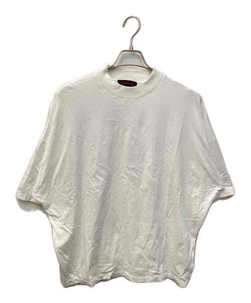 CABAN（キャバン）CABaN (キャバン) コットン ドロップショルダークルーネックプルオーバー ホワイト サイズ:FREEの古着・服飾アイテム