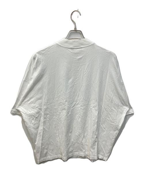 CABAN（キャバン）CABaN (キャバン) コットン ドロップショルダークルーネックプルオーバー ホワイト サイズ:FREEの古着・服飾アイテム