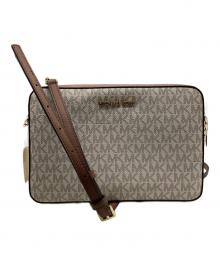 MICHAEL KORS（マイケルコース）の古着「ジェットセット アイテム ラージ EW クロスボディー」｜ベージュ