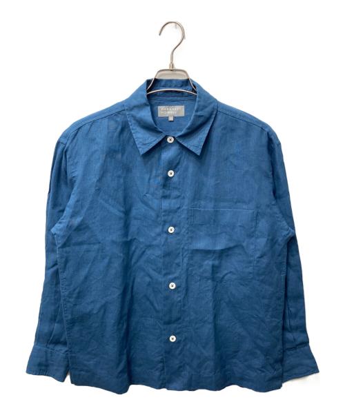 MARGARET HOWELL（マーガレットハウエル）MARGARET HOWELL (マーガレットハウエル) SHIRTING LINEN SHIRT / リネンシャツ ブルー サイズ:Sの古着・服飾アイテム
