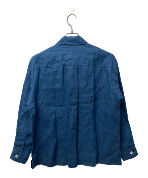 MARGARET HOWELL（マーガレットハウエル）MARGARET HOWELL (マーガレットハウエル) SHIRTING LINEN SHIRT / リネンシャツ ブルー サイズ:Sの古着・服飾アイテム