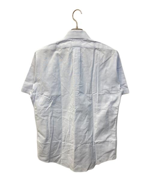BROOKS BROTHERS（ブルックスブラザーズ）BROOKS BROTHERS (ブルックスブラザーズ) 半袖ストライプBDシャツ ブルー サイズ:15の古着・服飾アイテム