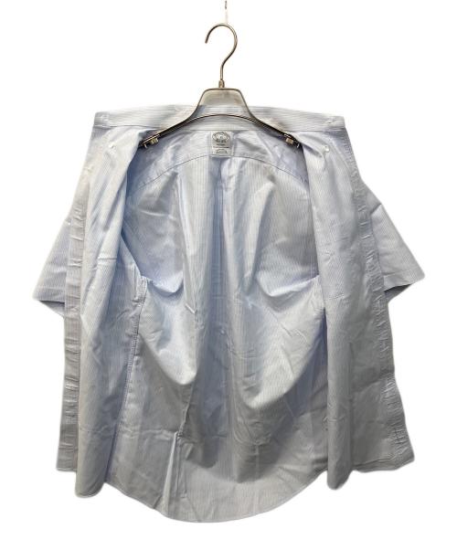 BROOKS BROTHERS（ブルックスブラザーズ）BROOKS BROTHERS (ブルックスブラザーズ) 半袖ストライプBDシャツ ブルー サイズ:15の古着・服飾アイテム