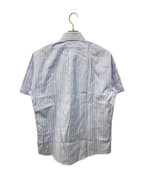 BROOKS BROTHERS（ブルックスブラザーズ）BROOKS BROTHERS (ブルックスブラザーズ) 半袖ストライプボタンダウンシャツ ブルー サイズ:15の古着・服飾アイテム