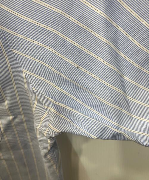 BROOKS BROTHERS（ブルックスブラザーズ）BROOKS BROTHERS (ブルックスブラザーズ) 半袖ストライプボタンダウンシャツ ブルー サイズ:15の古着・服飾アイテム
