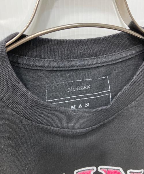 Modern Man（モダン マン）MODERN MAN (モダン マン) プリントTシャツ ブラック サイズ:Mの古着・服飾アイテム