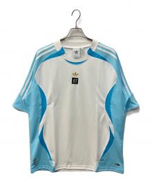 adidas×NTS Radio（アディダス×NTSラジオ）の古着「ゲームシャツ」｜ブルー×ホワイト