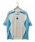 adidas（アディダス）の古着「ゲームシャツ」｜ブルー×ホワイト