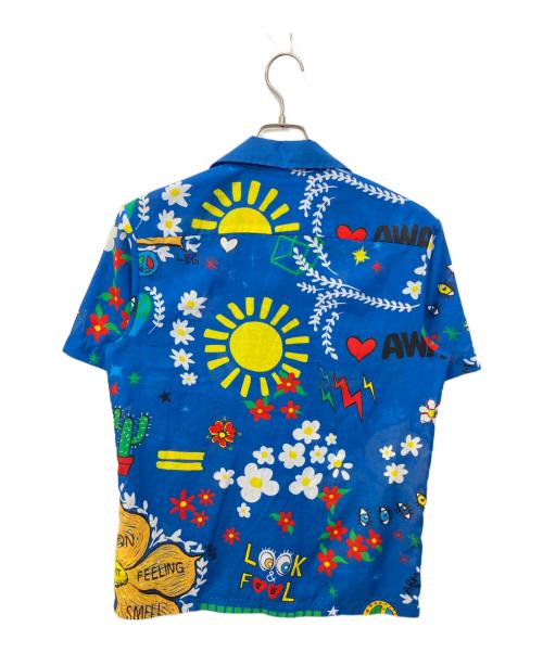 adidas（アディダス）adidas (アディダス) アロハシャツ ブルー サイズ:Lの古着・服飾アイテム