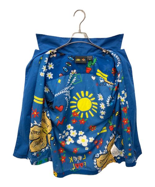 adidas（アディダス）adidas (アディダス) アロハシャツ ブルー サイズ:Lの古着・服飾アイテム