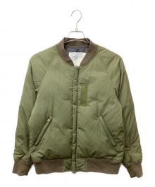 NANGA×URBAN RESEARCH DOORS（ナンガ×アーバンリサーチドアーズ）の古着「MA-1ダウンブルゾン」｜カーキ