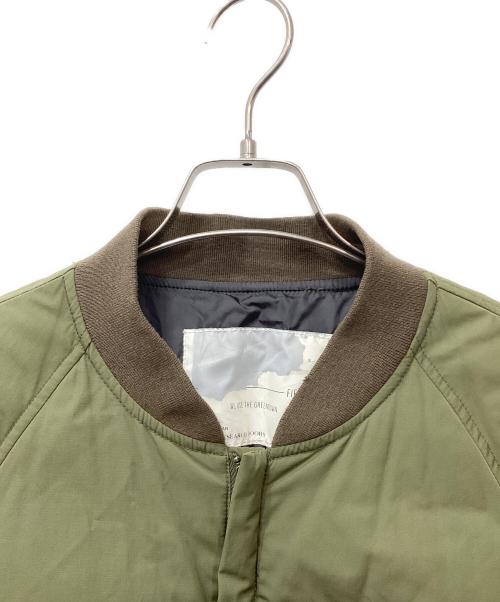NANGA（ナンガ）NANGA (ナンガ) URBAN RESEARCH DOORS (アーバンリサーチドアーズ) MA-1ダウンブルゾン カーキ サイズ:38の古着・服飾アイテム