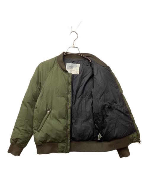NANGA（ナンガ）NANGA (ナンガ) URBAN RESEARCH DOORS (アーバンリサーチドアーズ) MA-1ダウンブルゾン カーキ サイズ:38の古着・服飾アイテム