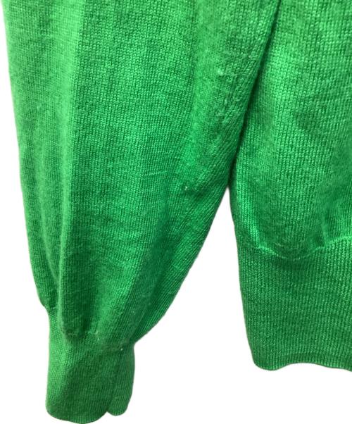 MACPHEE（マカフィー）MACPHEE (マカフィー) プレーンウール クルーネックカーディガン グリーン サイズ:Mの古着・服飾アイテム