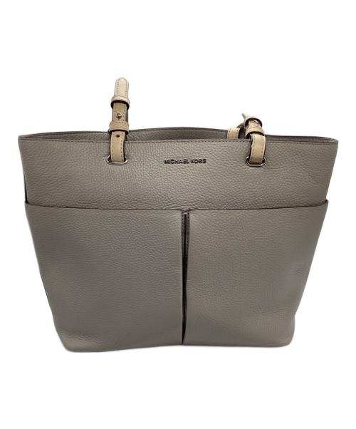 MICHAEL KORS（マイケルコース）MICHAEL KORS (マイケルコース) ジッパートートバッグ ベージュの古着・服飾アイテム