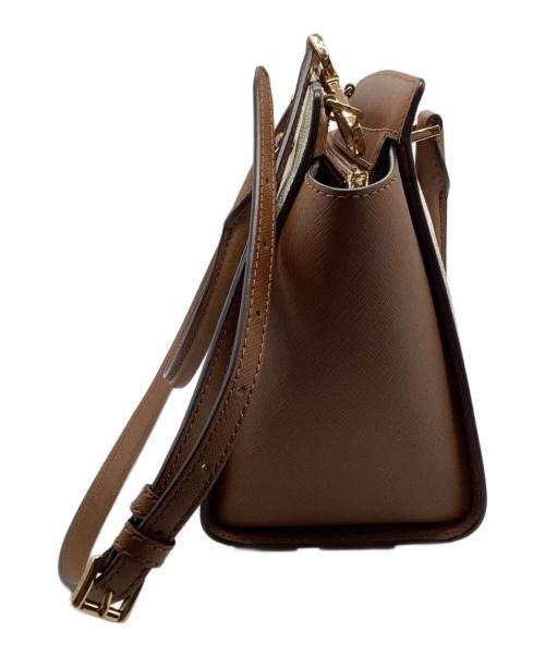 MICHAEL KORS（マイケルコース）MICHAEL KORS (マイケルコース) 総柄2wayバッグ ブラウン×アイボリーの古着・服飾アイテム