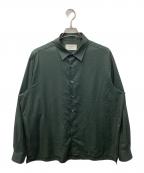 UNITED TOKYOユナイテッドトーキョー）の古着「DRY RAYON/ドライレーヨン リラックスシャツ」｜グリーン