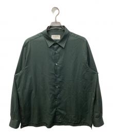 UNITED TOKYO（ユナイテッドトーキョー）の古着「DRY RAYON/ドライレーヨン リラックスシャツ」｜グリーン