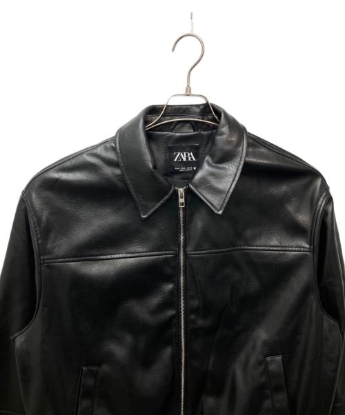 ZARA（ザラ）ZARA (ザラ) エコレザーボンバージャケット ブラック サイズ:Sの古着・服飾アイテム