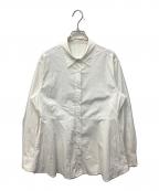 H BEAUTY&YOUTHエイチ ビューティー&ユース）の古着「COTTON NYLON SLIT SHIRT/コットンナイロンスリットシャツ」｜ホワイト