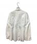 H BEAUTY&YOUTH (エイチ ビューティー&ユース) COTTON NYLON SLIT SHIRT/コットンナイロンスリットシャツ ホワイト サイズ:M：4000円
