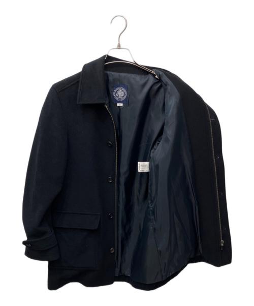 J.PRESS（ジェイプレス）J.PRESS (ジェイプレス) カシミヤ混ウールステンカラーPコート ネイビー サイズ:160の古着・服飾アイテム