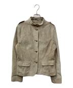 Max Mara WEEK END LINEマックスマーラ ウイークエンドライン）の古着「レザージャケット」｜アイボリー