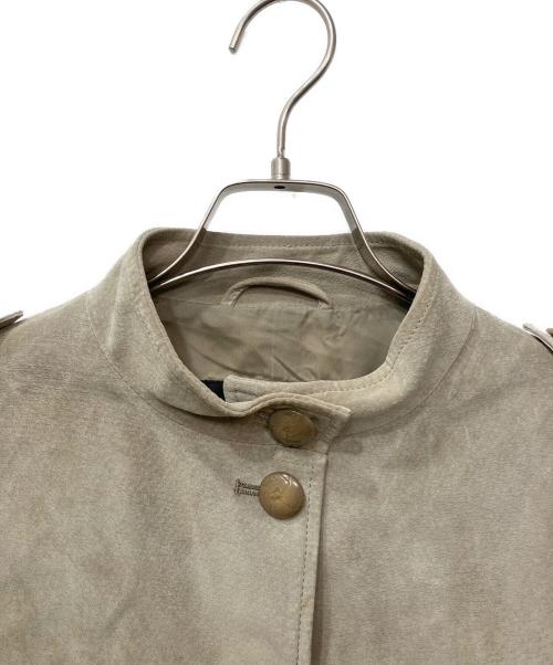 Max Mara WEEK END LINE（マックスマーラ ウイークエンドライン）MAX MARA WEEK END LINE (マックスマーラ ウイークエンドライン) レザージャケット アイボリー サイズ:42の古着・服飾アイテム