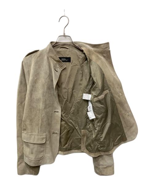 Max Mara WEEK END LINE（マックスマーラ ウイークエンドライン）MAX MARA WEEK END LINE (マックスマーラ ウイークエンドライン) レザージャケット アイボリー サイズ:42の古着・服飾アイテム