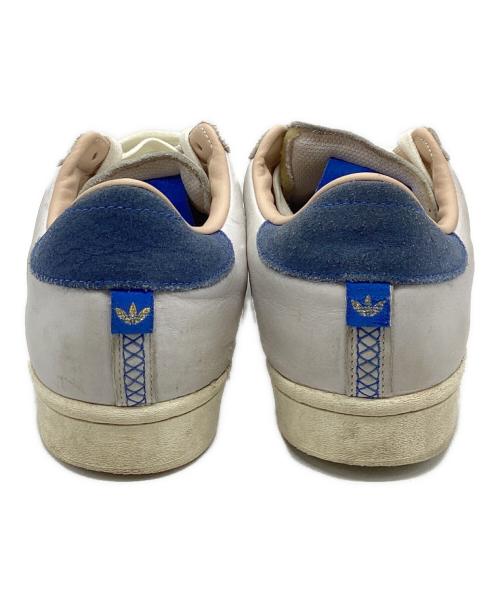 adidas（アディダス）adidas (アディダス) SUPERSTAR FTWR WHITE/OFF WHITE/BLUE アイボリー サイズ:US9 1/2の古着・服飾アイテム