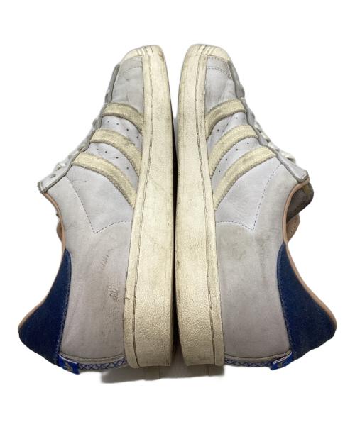 adidas（アディダス）adidas (アディダス) SUPERSTAR FTWR WHITE/OFF WHITE/BLUE アイボリー サイズ:US9 1/2の古着・服飾アイテム