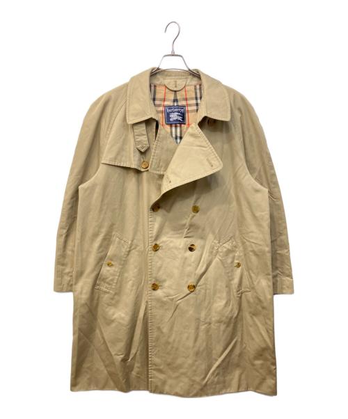 Burberry's（バーバリーズ）Burberry's (バーバリーズ) 裏ノバチェックラグラントレンチコート ベージュ サイズ:記載なし(実寸参照)の古着・服飾アイテム