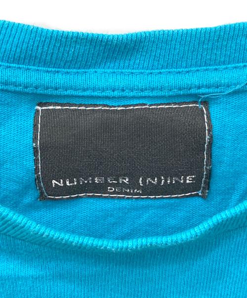 NUMBER (N)INE（ナンバーナイン）NUMBER (N)INE (ナンバーナイン) ロゴプリントTシャツ スカイブルー サイズ:Lの古着・服飾アイテム