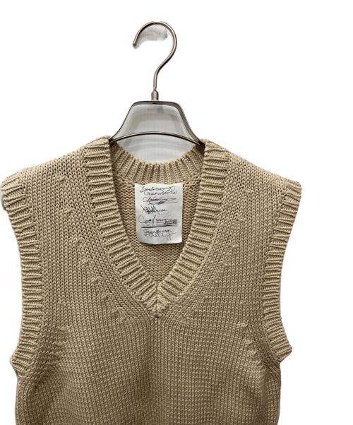 CHAOS（カオス）Chaos (カオス) ニットベスト アイボリー サイズ:FREEの古着・服飾アイテム