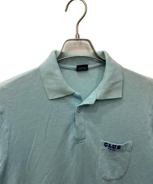 adidas（アディダス）adidas (アディダス) ポロシャツ スカイブルーの古着・服飾アイテム