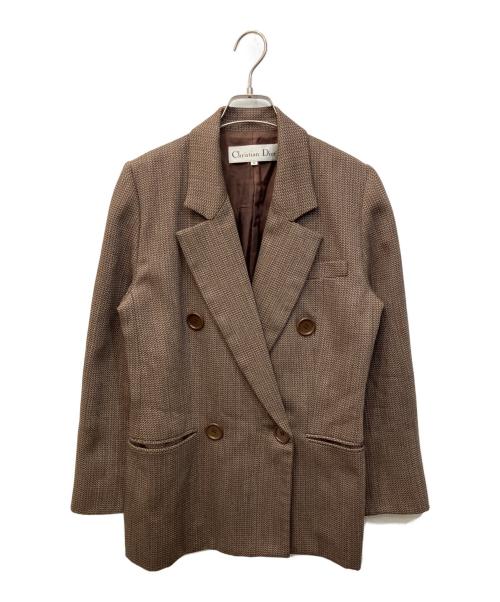 Christian Dior（クリスチャン ディオール）Christian Dior (クリスチャン ディオール) テーラードジャケット ブラウン サイズ:Mの古着・服飾アイテム