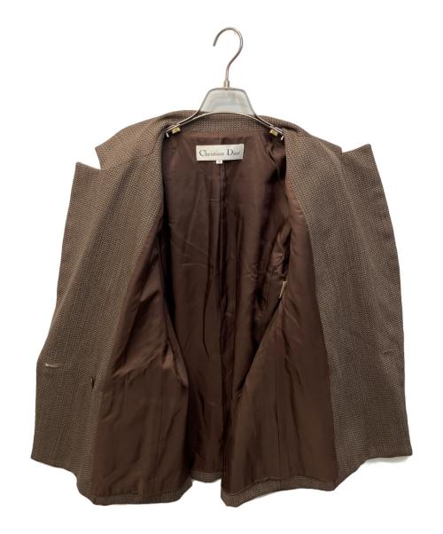 Christian Dior（クリスチャン ディオール）Christian Dior (クリスチャン ディオール) テーラードジャケット ブラウン サイズ:Mの古着・服飾アイテム